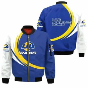Alan Los Angeles Rams Printed Bomber Jacket