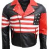 American flag lapel collar jacket
