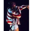 Axl Rose American flag bomber jacket
