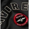 Avirex Stadium Varsity Black Leather Jacket