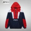 Black and Red New England Patriots Hooded Jacket