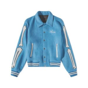 Blue Amiri Varsity Jacket