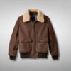 Golden Bear leather bomber jacket