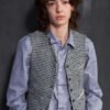 Brigette Lundy Paine I Saw the TV Glow Houndstooth Vest