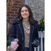 Brooke velvet shearling jacket
