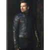 Bucky Barnes Thunderbolts Black Leather Jacket