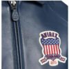 Avirex Icon Navy Blue Leather Jacket