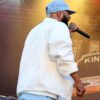 Common concert NYC white jacket