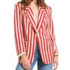  Emily In Paris S04 Lily Collins Red & White Striped Blazer