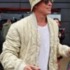 F1 2025 Brad Pitt Quilted Bomber Jacket