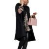Kelsey Peters Black Cotton Cape Coat