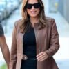 Olivia Benson Law and Order SVU Brown Leather Jacket