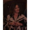 Camille Japy Printed Wool Cape Coat
