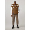 Brown Canada Goose Vest With Hood