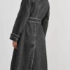Dionne Brown grey denim trench coat