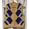 Emily In Paris Argyle Striped Vest