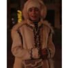 Emily In Paris S04 Lily Collins White Embroidered Coat