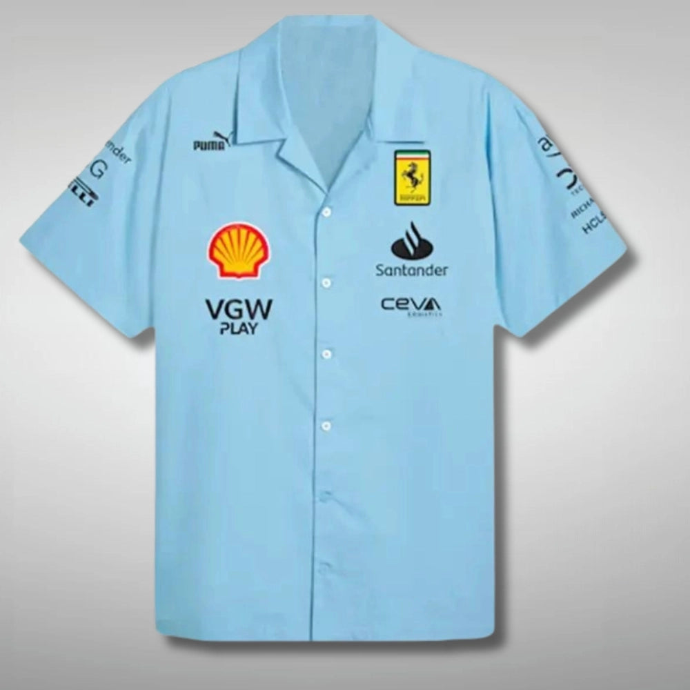 Ferrari Racing Blue Miami Grand Prix Shirt