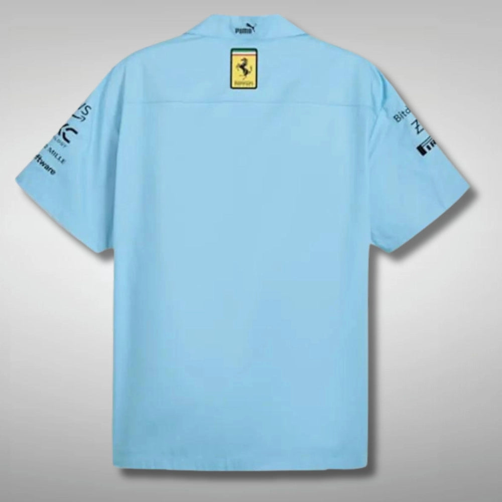 Ferrari Racing Blue Miami Grand Prix Shirt - Image 2
