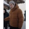 Gabriel Emily in Paris S04 Brown Puffer Jacket