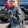 Hailey Bieber Oversized Black Jacket
