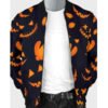 Halloween pumpkins bomber jacket

