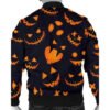 Pumpkins pattern black bomber jacket

