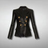 Double Breasted Black Blazer