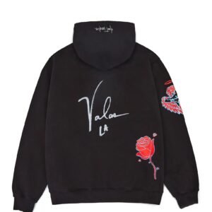 Black Hoodie Heart Breaker Pullover