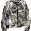 Icon Stage 2 Merc Motorcycle Grey Jacket