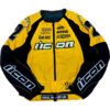 Icon Stage 2 Merc Motorcycle Yellow Jacket