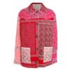 Julien Emily in Paris red patchwork jacket
