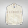 Las Vegas Raiders Starter White Varsity Jacket