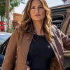 Olivia Benson brown leather jacket