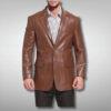 Brown Two Button Coat
