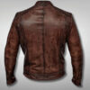 Brown Distressed Motorcycle Jacket