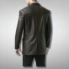 Two Button Leather Blazer