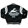 Morgan State HBCU Pride Black Varsity Bomber Jacket