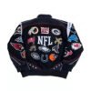 NFL All Teams Patch Black Jacket 2024
