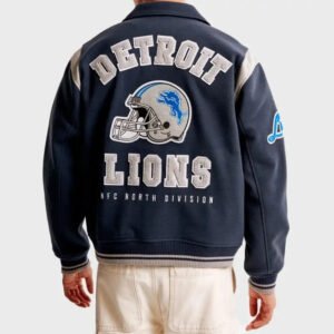 NFL 2024 Abercrombie Detroit Lions Varsity Bomber Jacket