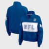 NFL 2024 Erin Andrews Dark Blue Quarter Zip Jacket