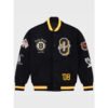 NHL Boston Bruins OVO Black Letterman Jacket