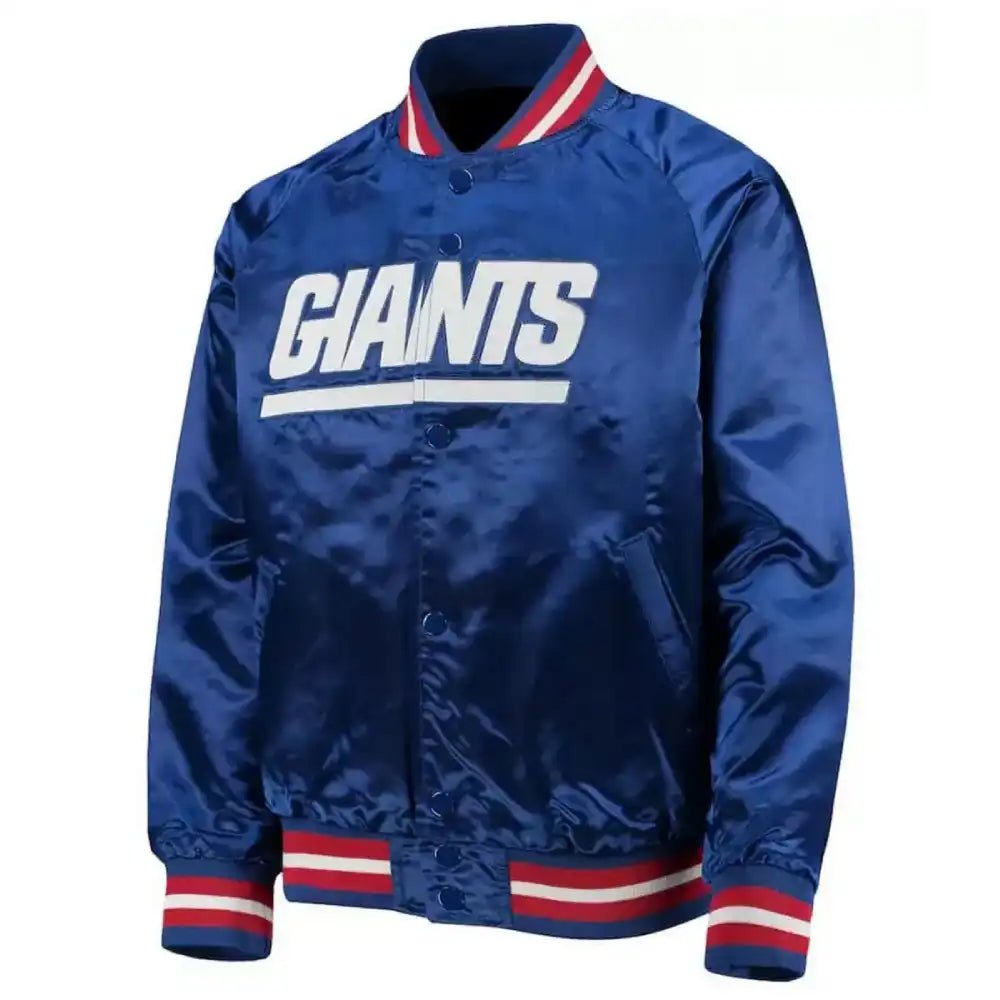 NY Giants Youth Lightweight Raglan Full Snap Jacket