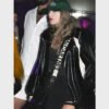Taylor Swift Coachella Black Patent Leather Jacket
