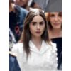 White Jacket Lily Collins Emily In Paris