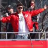 Patrick Mahomes Red Satin Jacket

