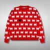 Princess Diana Red Sheep Sweater