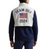 Polo Ralph Lauren Team USA Logo patch of the US Paralympic Blue and White Hooded Jacket