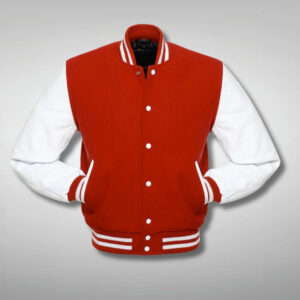 Red and White Baseball Jacket