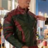 Dwayne Johnson Red One leather jacket